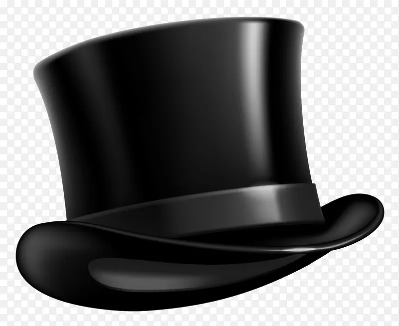 顶帽剪贴画-黑色帽子剪贴画