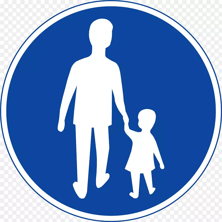 瑞典交通标志行人路-道路标志模板