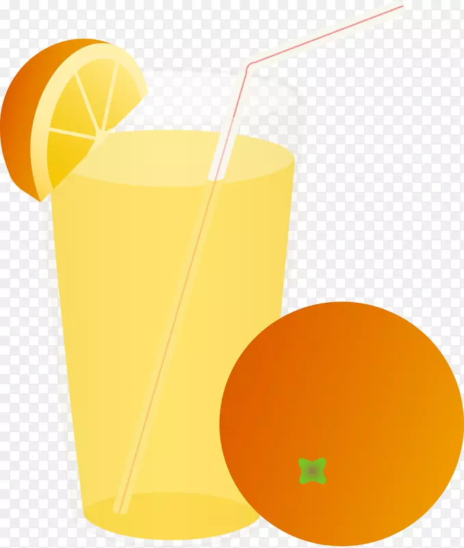 橙汁苹果汁饮料剪辑艺术苹果楔形剪贴画