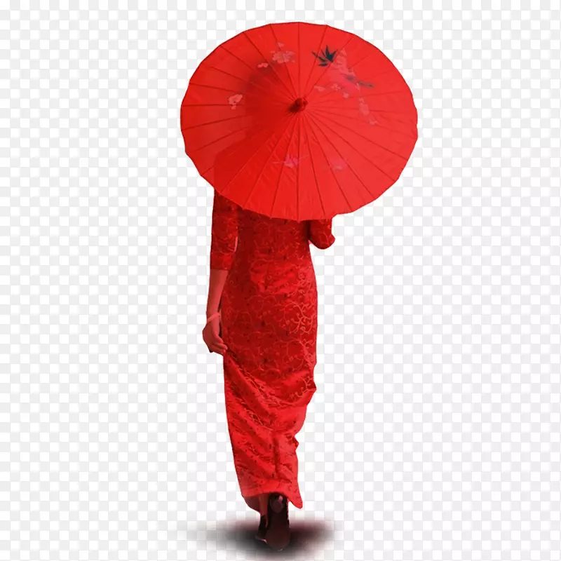 油纸伞，红油纸伞，女玩直三