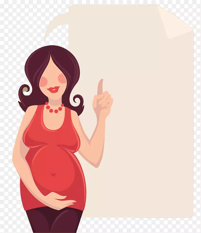 怀孕妇女卡通不孕-卡通孕妇