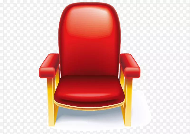 椅子电影院电脑图标红色沙发