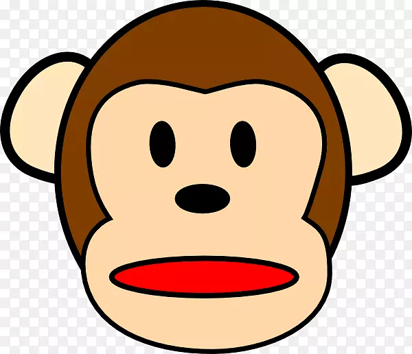 邪恶的猴子剪贴画-卡通大猩猩剪贴画