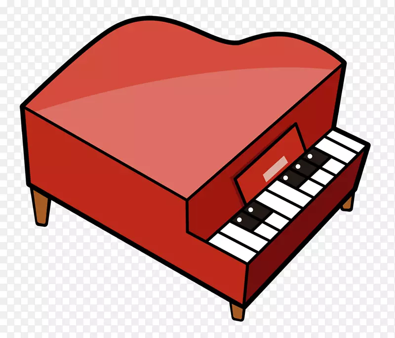 立式钢琴绘画卡通片艺术-钢琴剪贴画