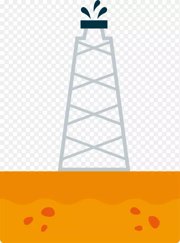石油平台油田油井-石油工业井架图标