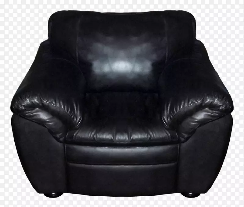 躺椅-沙发，皮质，黑色