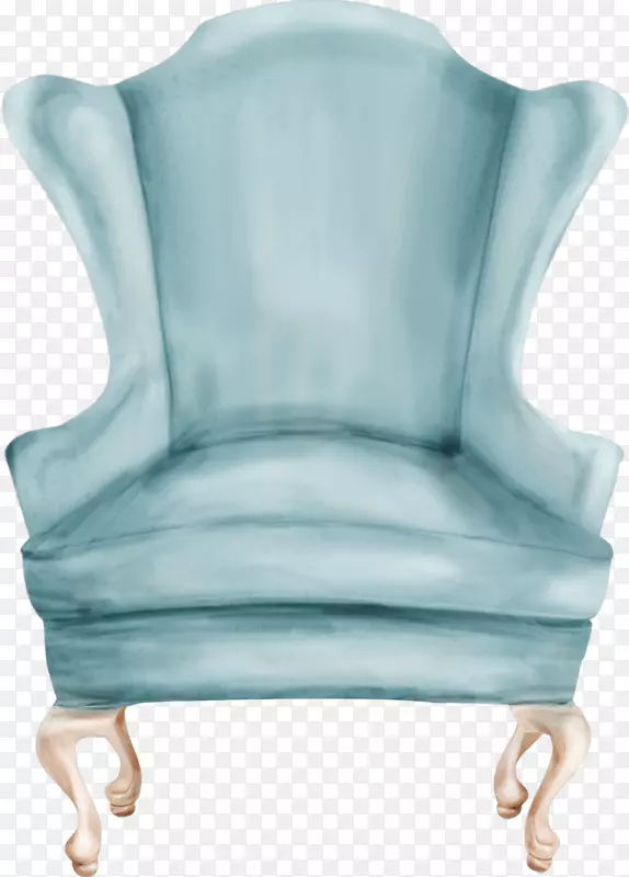 椅子沙发-新鲜的蓝色沙发