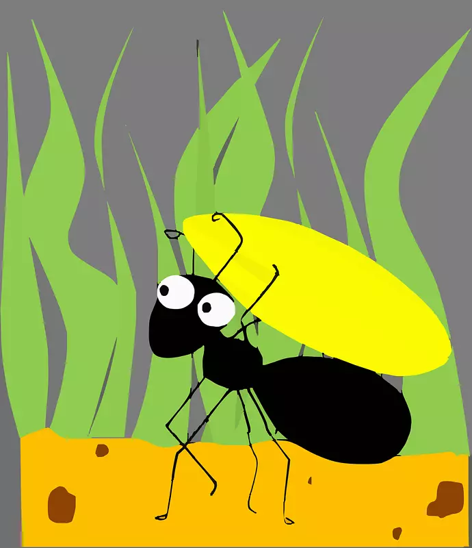 免费内容动画剪贴画-沉睡的蚂蚁剪贴画
