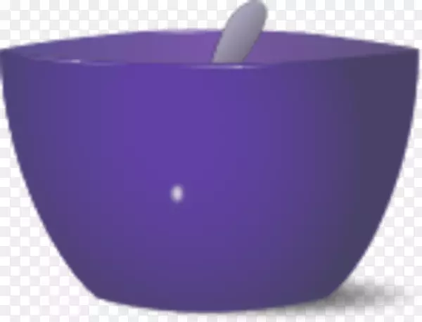 冰淇淋锥碗夹艺术-紫色碗剪贴画