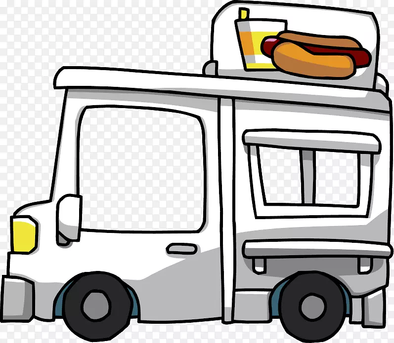 热狗快餐汉堡车奶酪三明治-餐车夹板