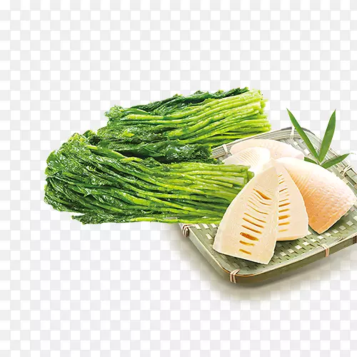 叶菜素食菜竹笋-食物创意迎合竹笋