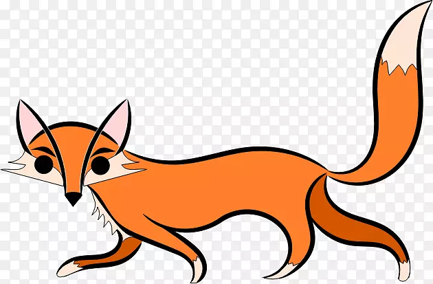 奇幻狐狸先生，红狐夹，剪贴画