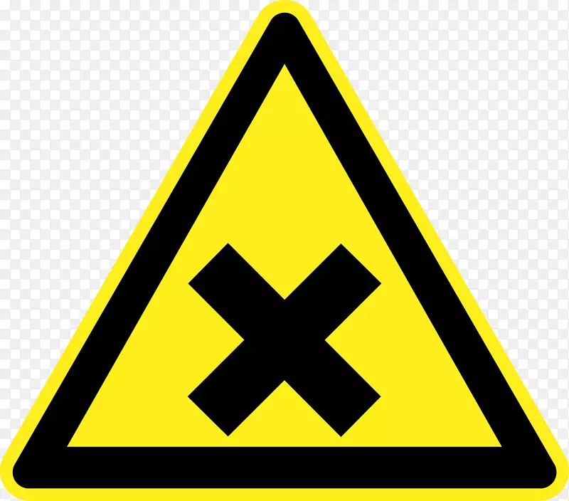 刺激性危险符号安全警告标志.刺激性危险部件