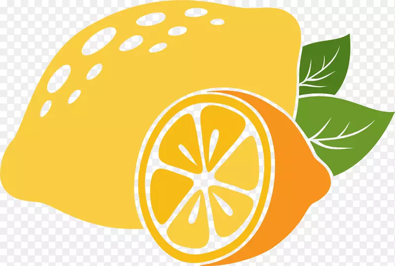 柠檬黄色奥格里斯-黄色卡通柠檬