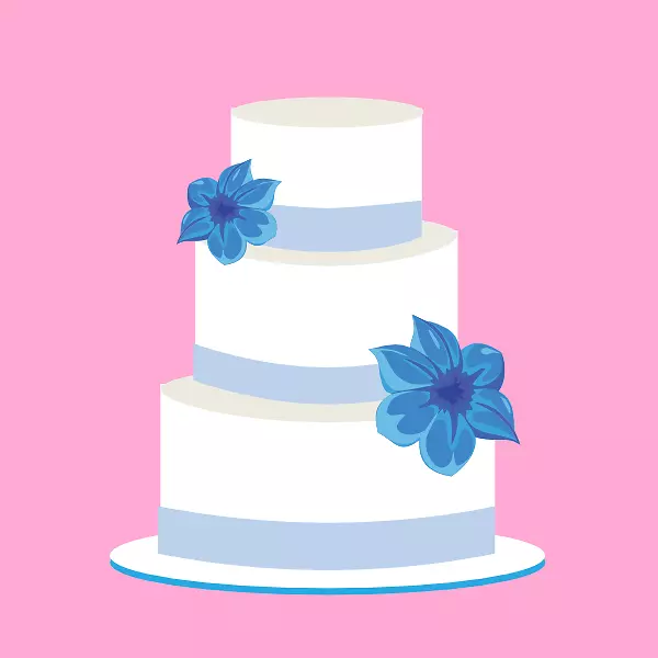 结婚蛋糕纸杯蛋糕卡通片艺术-婚礼图片免费