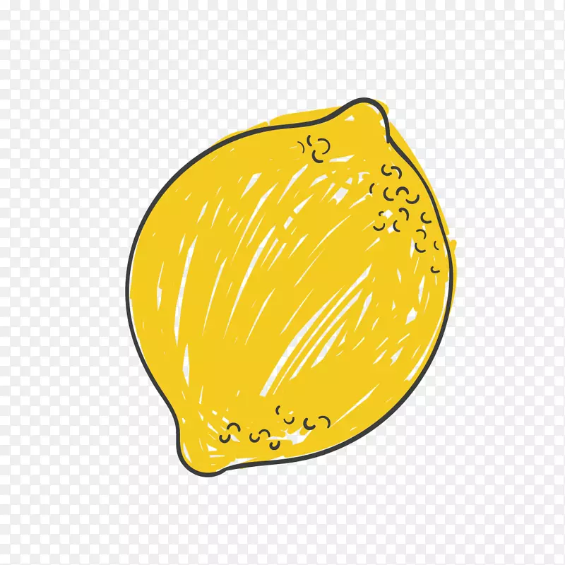 柠檬剪贴画.涂有柠檬的