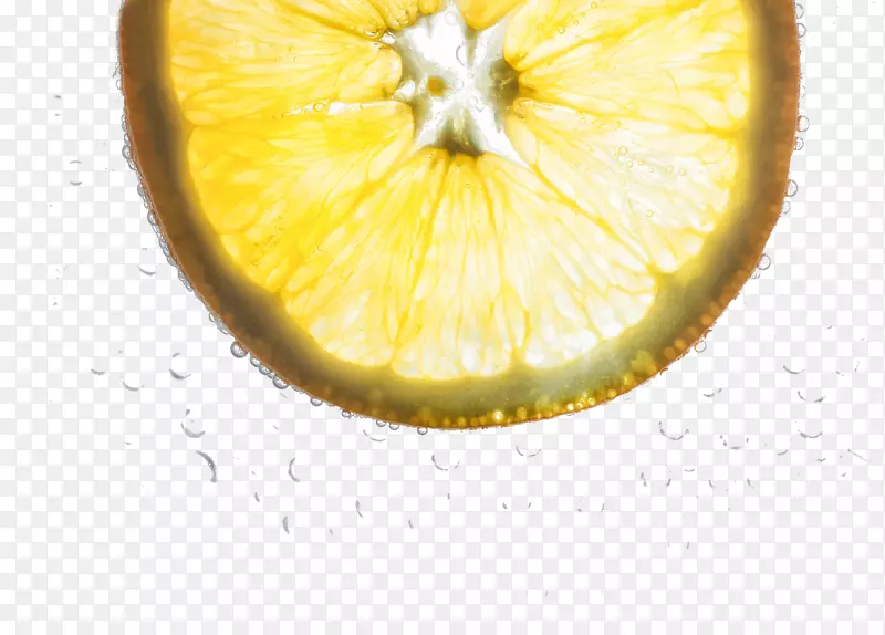 柠檬-黄色柠檬片