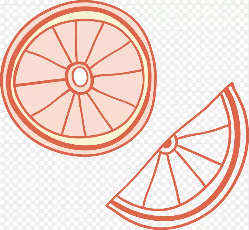 绘制计算机图标插图.手绘柠檬