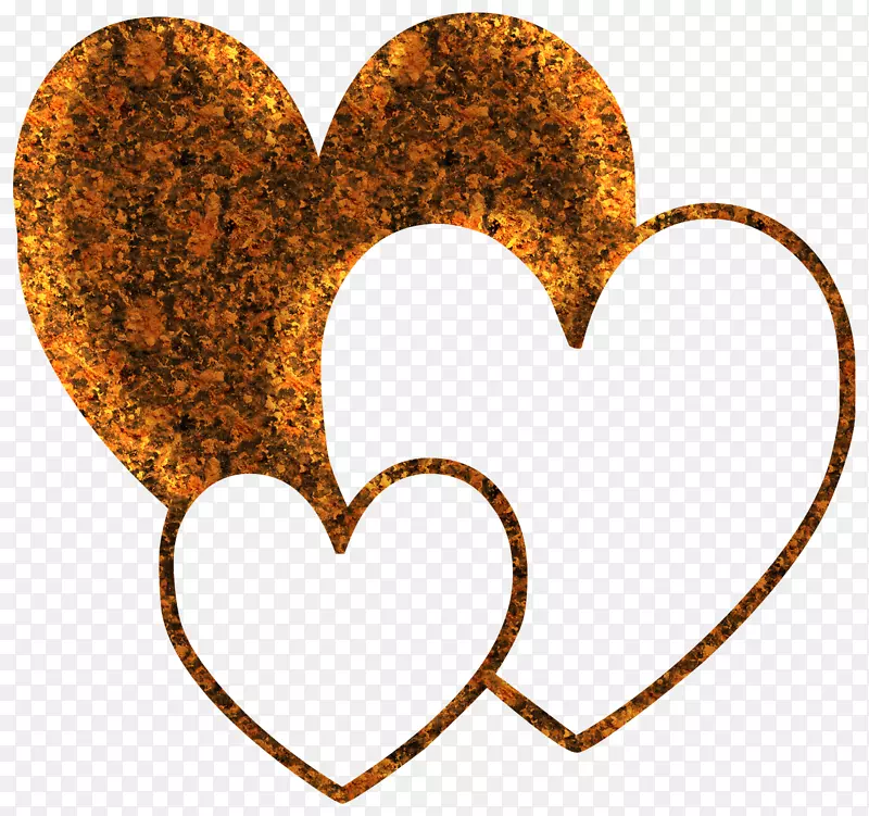 计算机图标CorelDraw-金色心脏