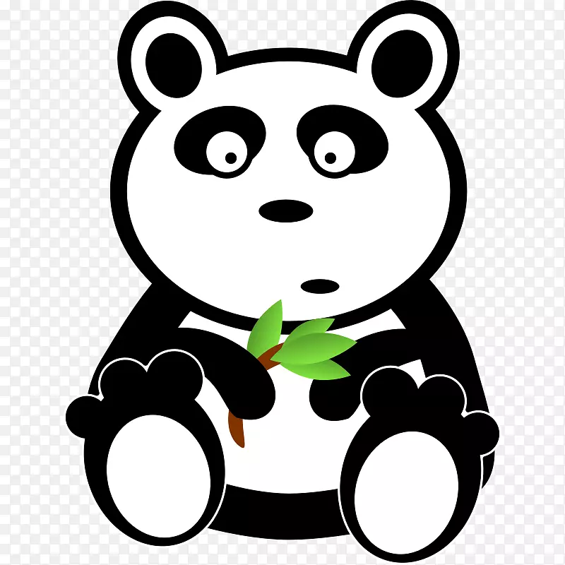大熊猫熊可爱剪贴画卡通熊猫熊图片