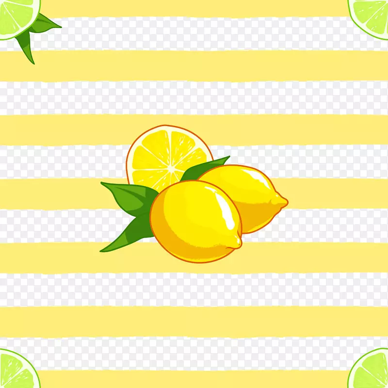 甜柠檬橙-可爱的柠檬背景