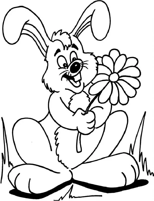 复活节兔子的故事，彼得兔子的故事，彩色书，剪贴画，可打印的昆虫图片