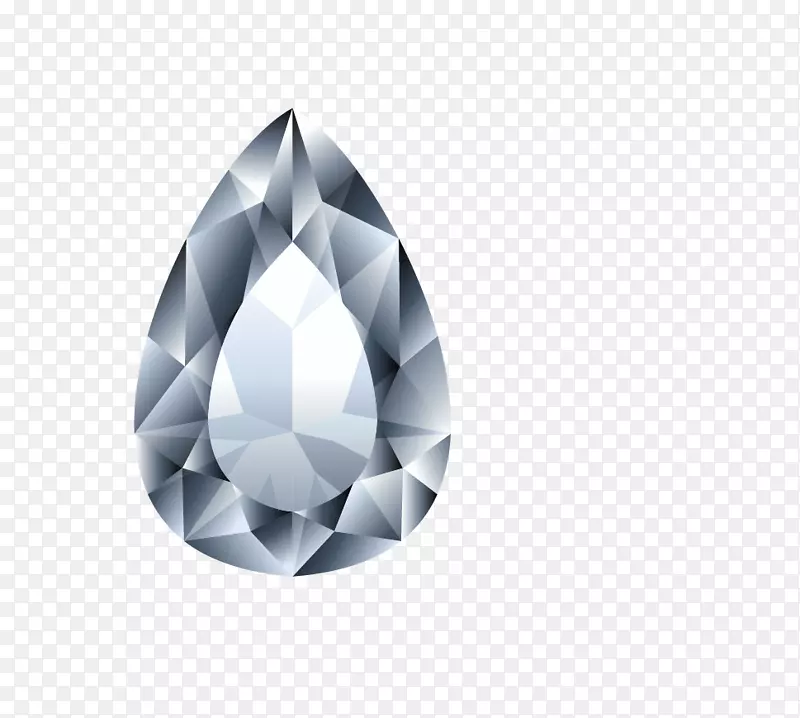 钻石水晶环.泪珠状金刚石设计