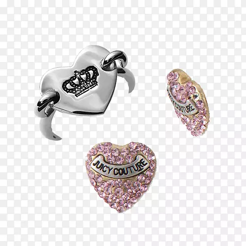 耳环珠宝银结婚戒指三种水晶钻石首饰
