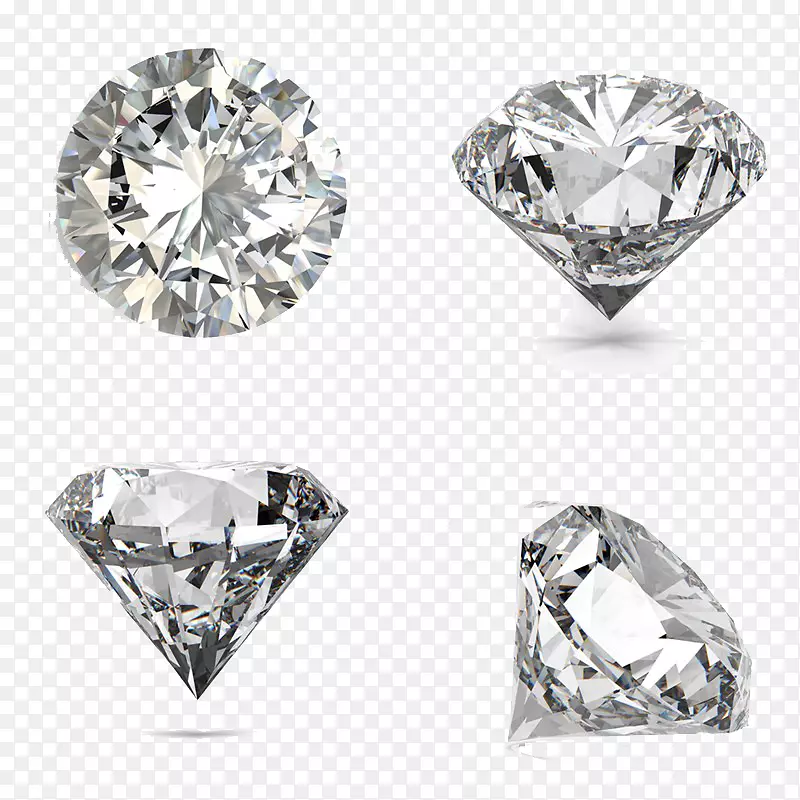 钻石透明克拉订婚戒指珠宝-美丽的钻石