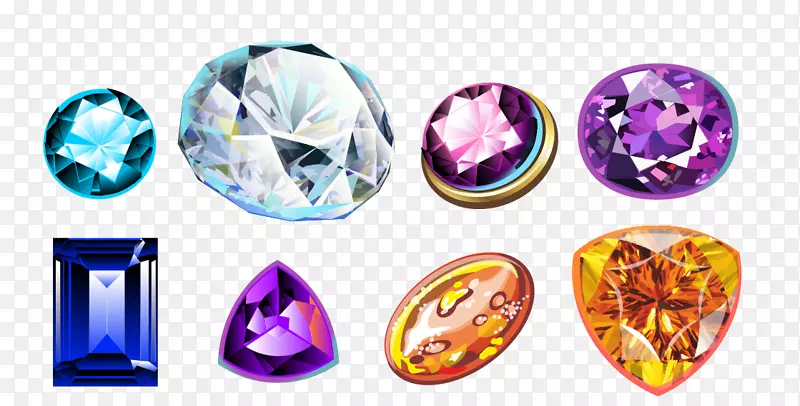 水晶钻石宝石首饰设计-各种钻石首饰