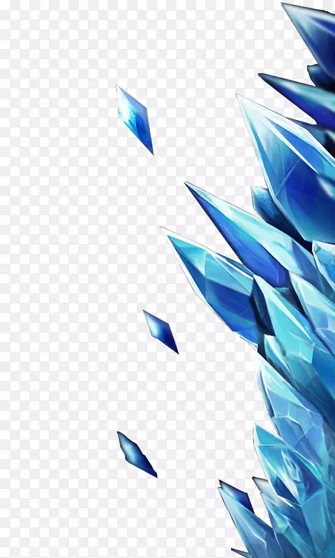 水晶桌面壁纸-漂亮的蓝色钻石