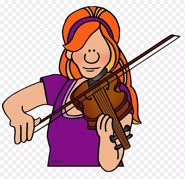 音乐家小提琴乐器剪贴画