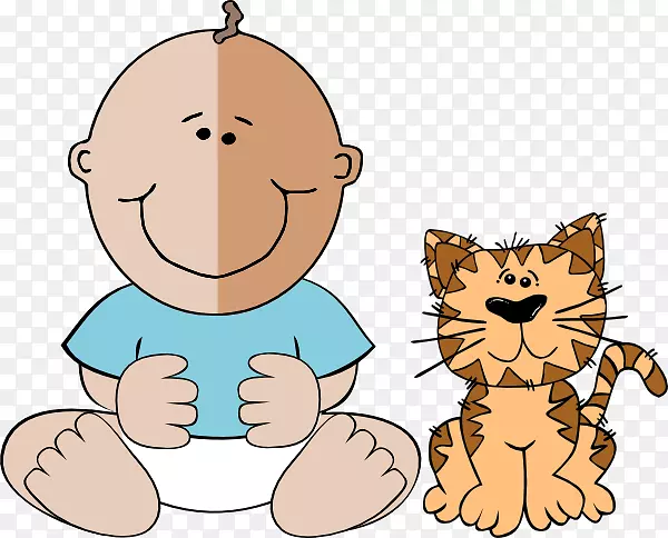 猫卡通剪辑艺术-婴儿图片动画