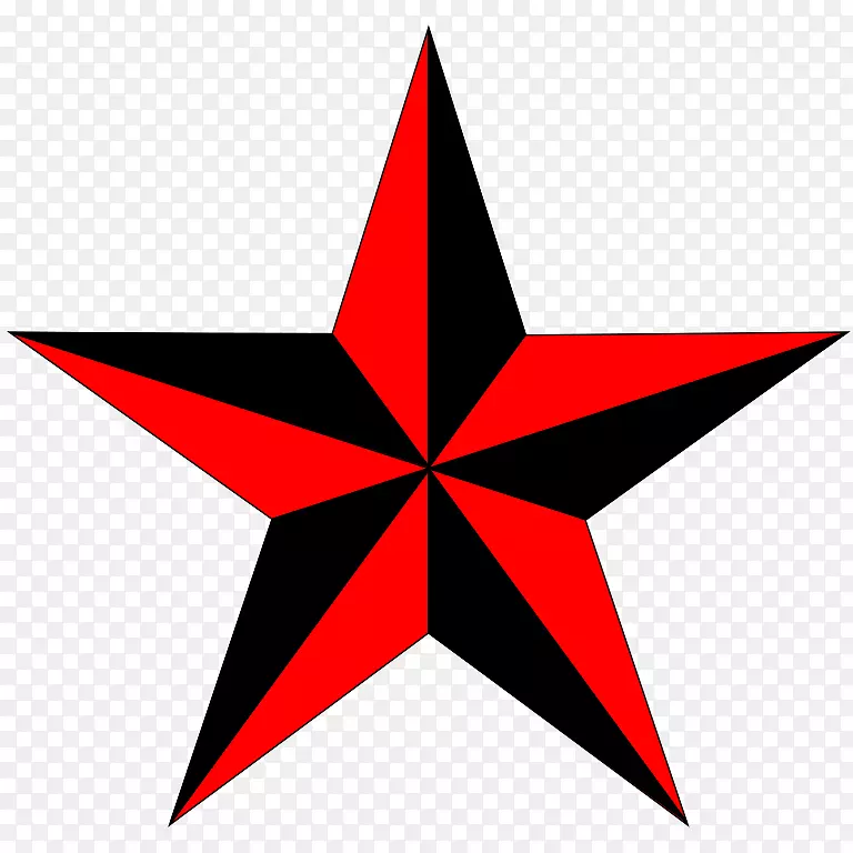 t恤海星纹身红色航海明星图片
