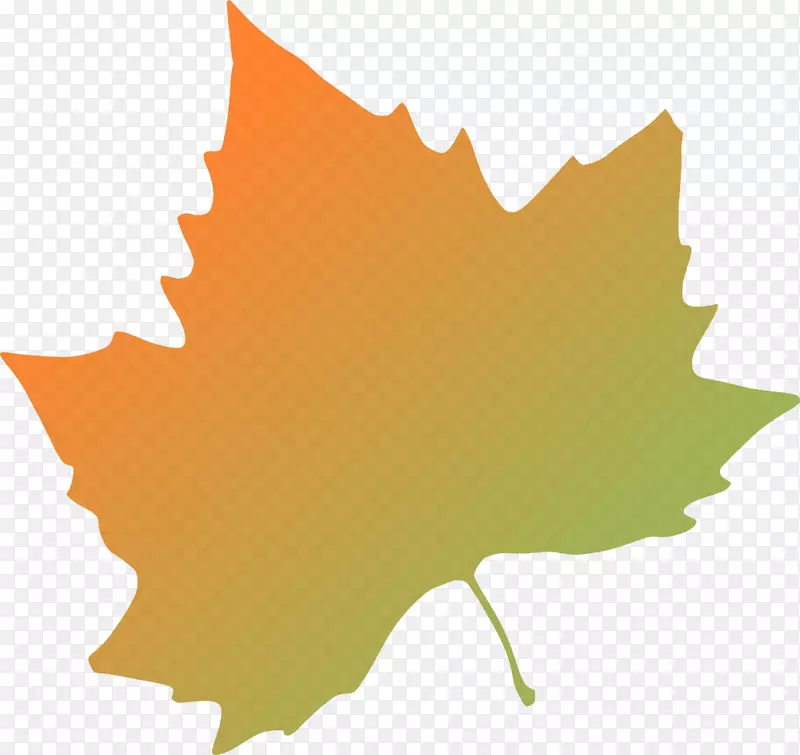 秋叶彩色剪贴画-秋天的树木剪裁