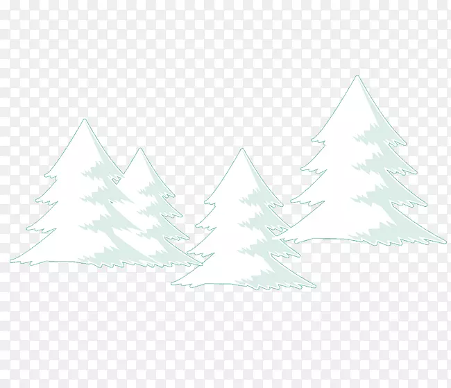 杉木圣诞装饰云杉圣诞树三角形手绘圣诞树