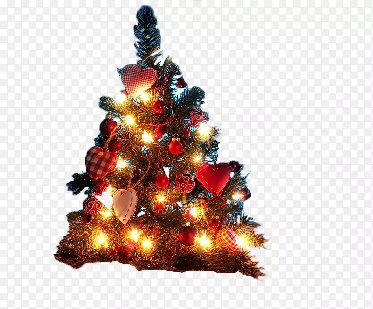 圣诞树，圣诞装饰，桌面壁纸，圣诞彩灯.圣诞树