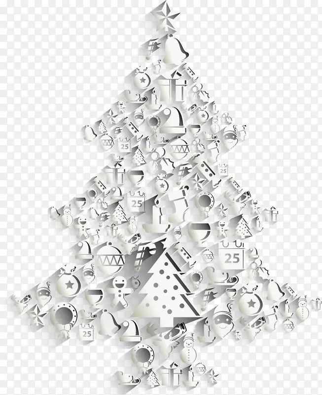 圣诞树纸吊灯水晶圣诞树