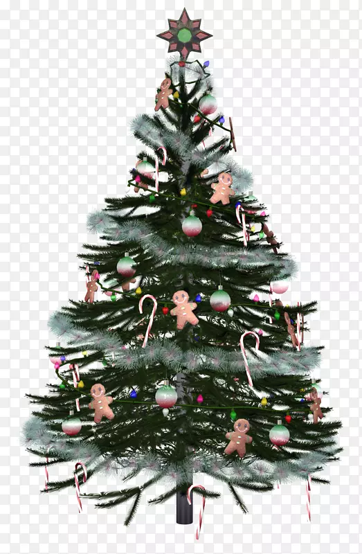 圣诞树剪贴画-圣诞树