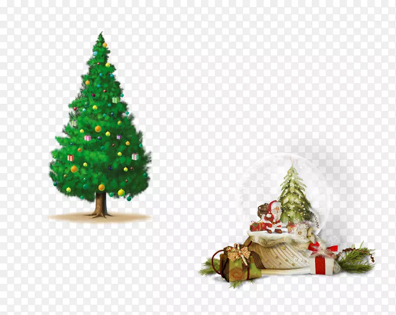罗科莫蒂夫游乐园圣诞树剪贴画-圣诞树