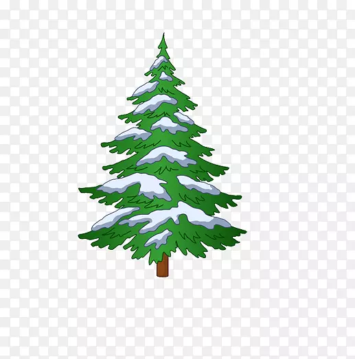 雪杉圣诞树剪贴画-免费拉夹圣诞树图片