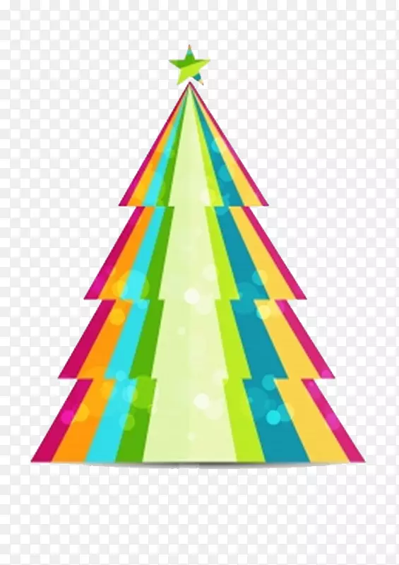 驯鹿圣诞树-彩色圣诞树