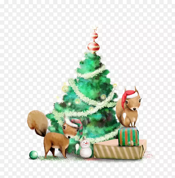 桑兹松鼠圣诞树.圣诞树材料