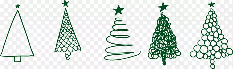 绘制圣诞树草图-圣诞树