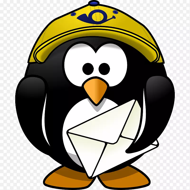 南极企鹅鸟夹艺术-邮递员图片