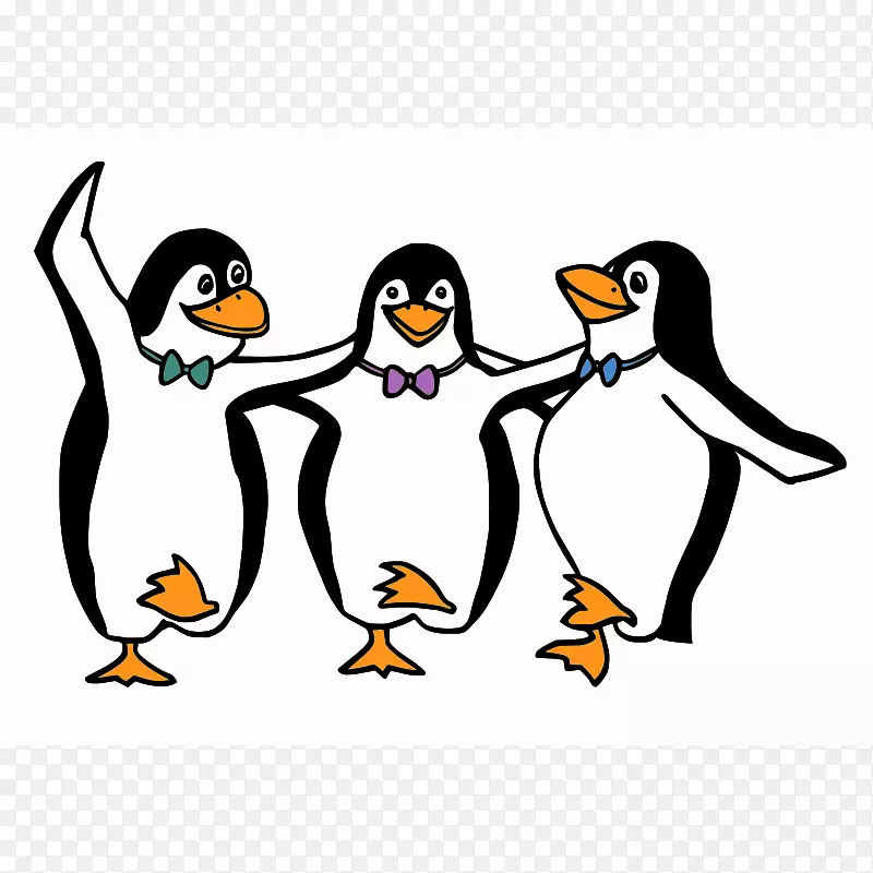 企鹅舞蹈剪辑艺术-卡通企鹅图片