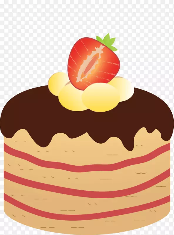冰淇淋草莓奶油蛋糕草莓派瑞士卷芝士蛋糕美味草莓蛋糕