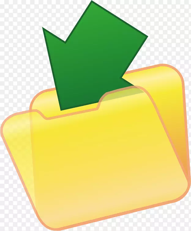 计算机图标计算机文件黄色文件夹剪贴件