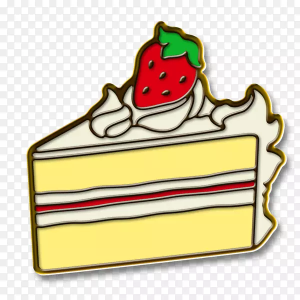 草莓奶油蛋糕食品图纸手绘草莓蛋糕