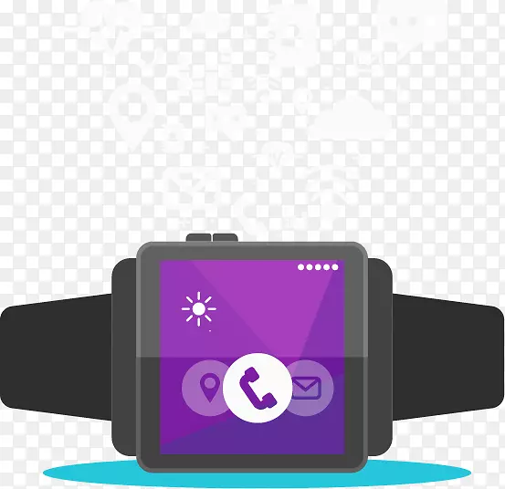 png媒体播放器智能手表电脑图标物联网智能手表